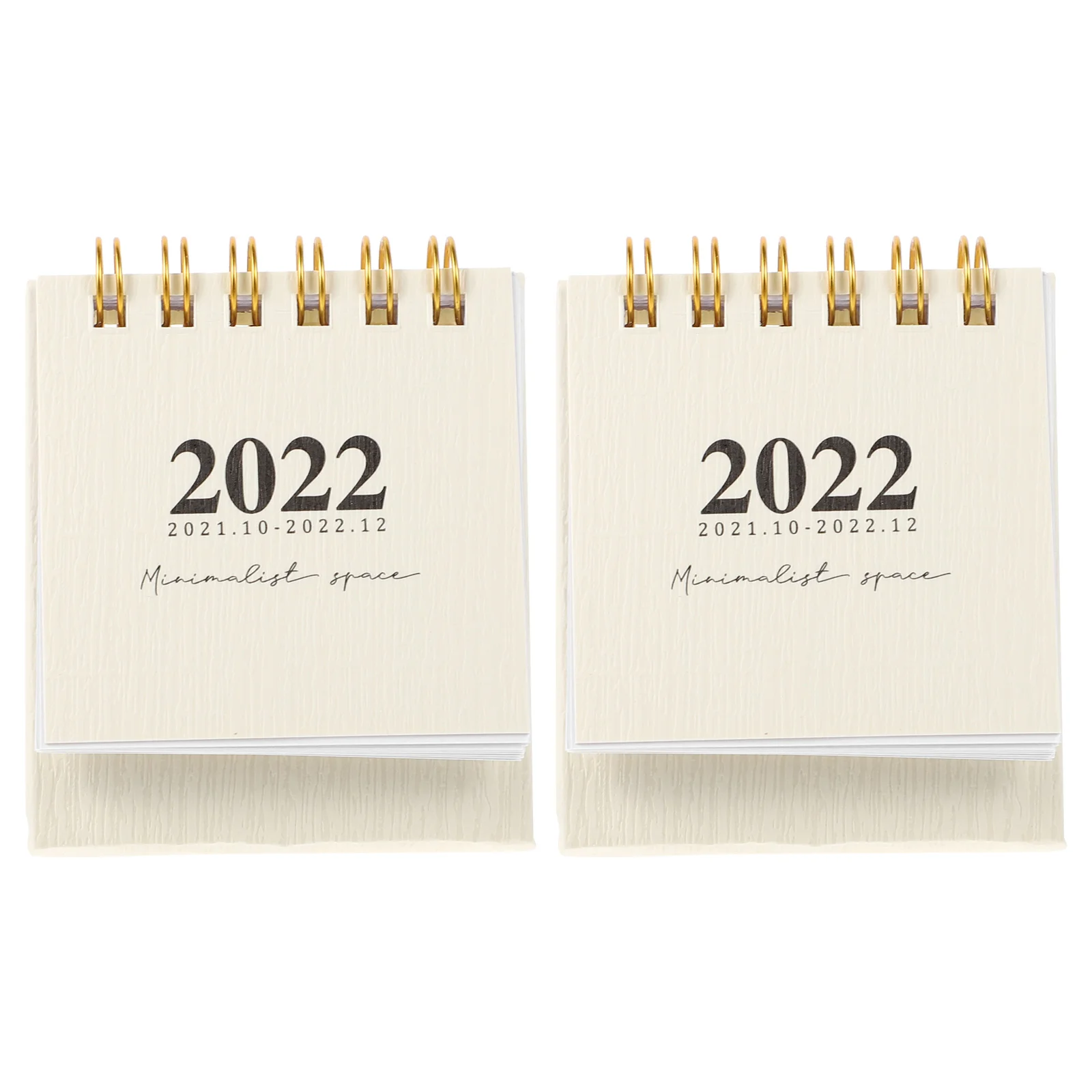 

2pcs Simple Mini Desk Calendars Decorative Adornment Small calendars for Home Office
