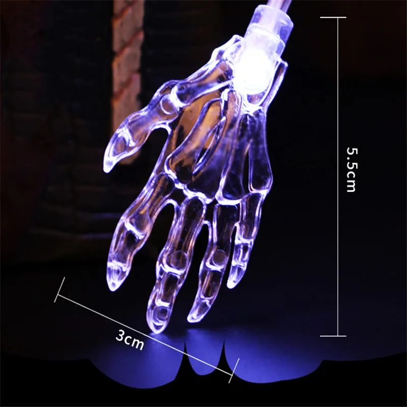 

1.2/2.5/5/10m Solar Halloween Ghost Hand String Light Bar Festival Horror Party Decor