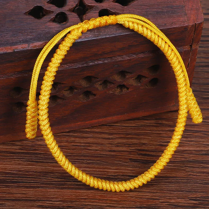 

Handmade Braid Rope Bracelets Bangles Women Men Ethnic Adjustable Weave Tibetan Buddha Jewelry Couples Gifts Chakra Bracelet