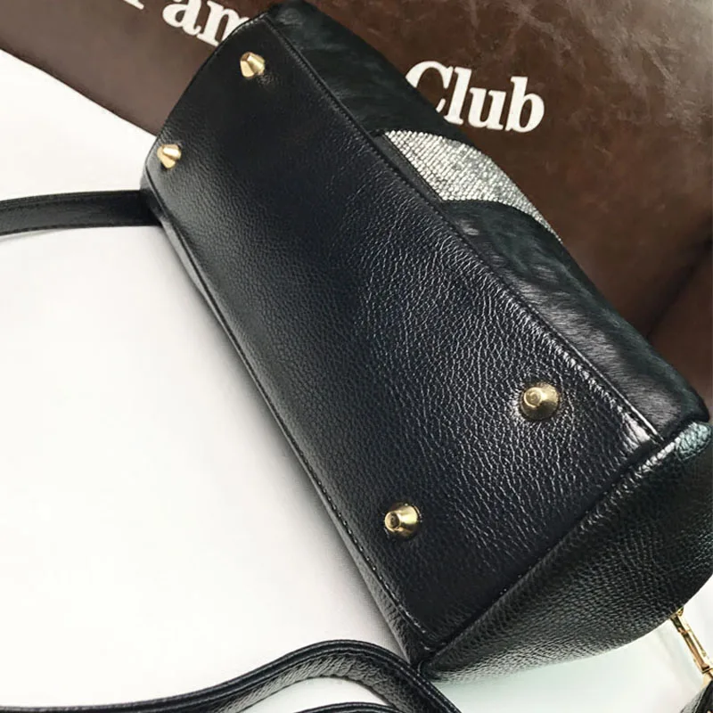 2020 брендовая меховая мягкая кожаная женская сумка с зажимом для рта модная