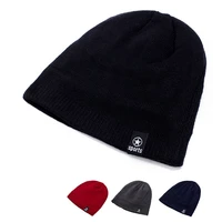 autumn winter hats mens outdoor sports plus velvet hood middle aged thickened warm and cold proof knitted hat