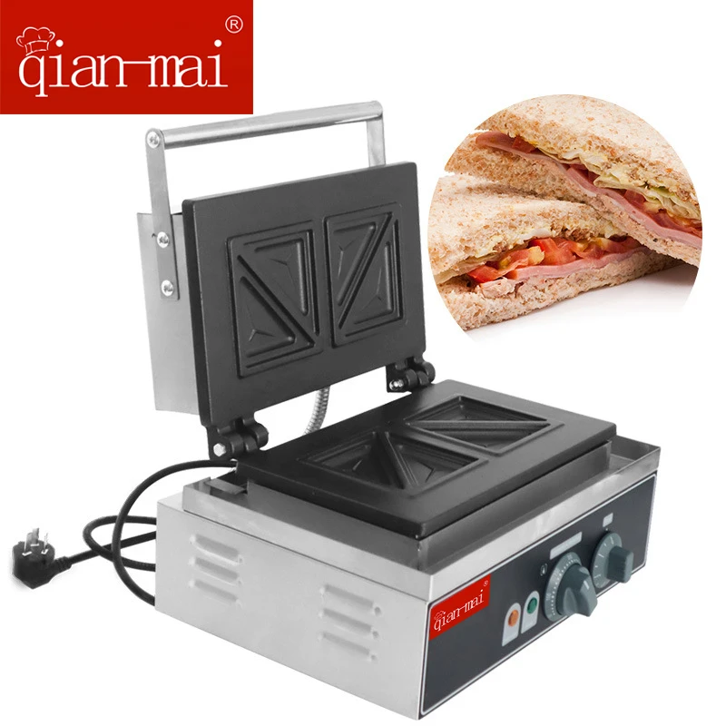 Qianmai Electric Sandwich Maker Breakfirst Waffle Baking Machine enlarge