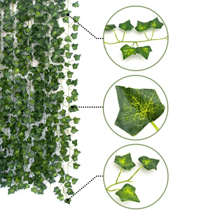 

36 Pcs Artificial Plants of Vine False Flowers Ivy for Party Wall Decor