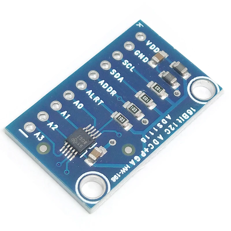 1 шт. модуль 16 бит I2C ADS1115 ADC 4 канала с усилителем Pro для Arduino RPi практичный Новый |