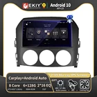 EKIY T900 6 128G Автомобильное радио для Mazda MX-5 MX5 III 3 NC Miata 2008-2015 Android 10 Авто Стерео Carplay Беспроводная связь 1280 * 720 P Blu-ray IPS Мультимедийный видеоплеер Навигация GPS WIFI BT no 2 DIN DVD