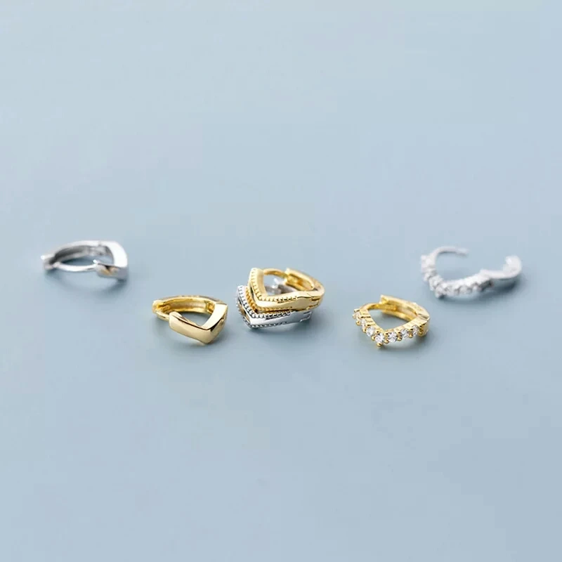 Серьги гвоздики женские из серебра 925 пробы G2340|Серьги-кольца| |
