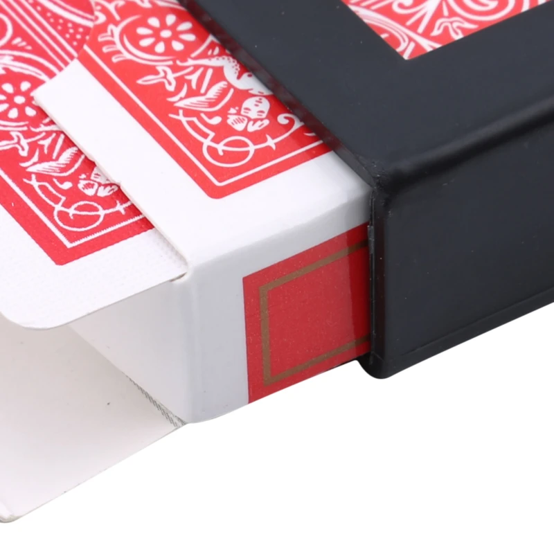 

Surprise Restore Box Magic Tricks Black Plastic Box Broken Paper Card Case Close-Up Magic Tricks Props Toys