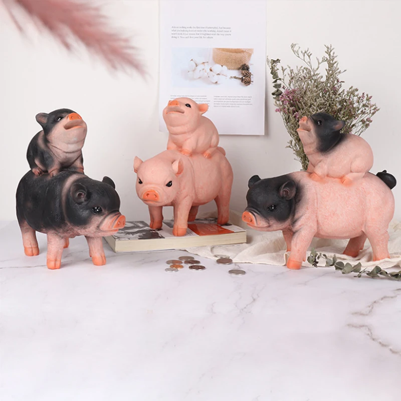 Свинья Копилка большая свинья Задняя Детская копилка бытовые предметы детские