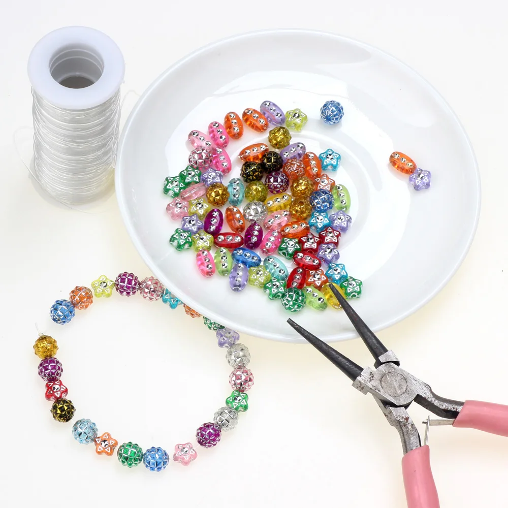 

2 Roll 0.6MM 20M/Roll Transparent Stretchy Elastic Rope String Line Cord Beading Beads DIY for Jewelry Making Bracelet&Necklace
