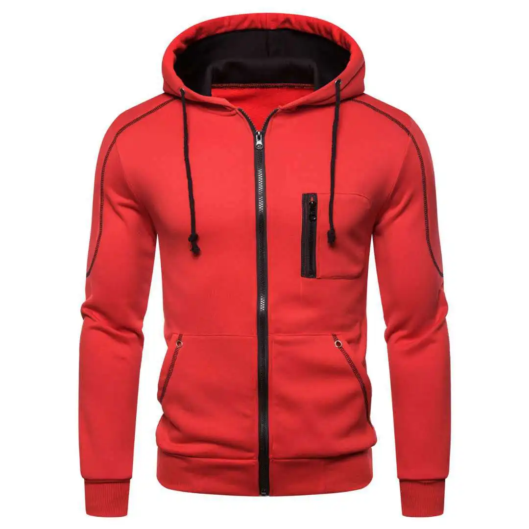 

2021 sports jacket and pants men's warm sportswear solid color casual men's fitness exercise jogging running fitness sportswear