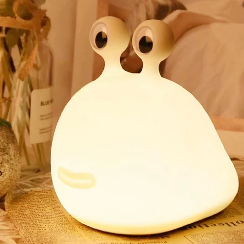 

Детский ночник с милыми жуками, мягкий силиконовый светодиодный светильник с сенсорным управлением, прикроватная лампа для спальни с заряд...