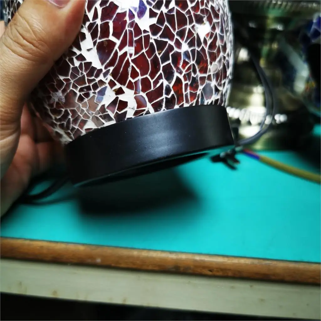 Винтажная Ночная лампа в виде счастливого яйца Турецкая мозаика светодиодная