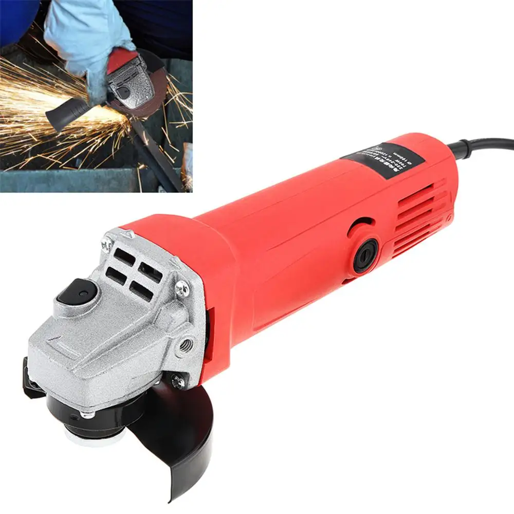 220V 700W/750W Electric Grinder Electric Angle Grinder with Protective Cover Support Polishing Disc for Rust Removal