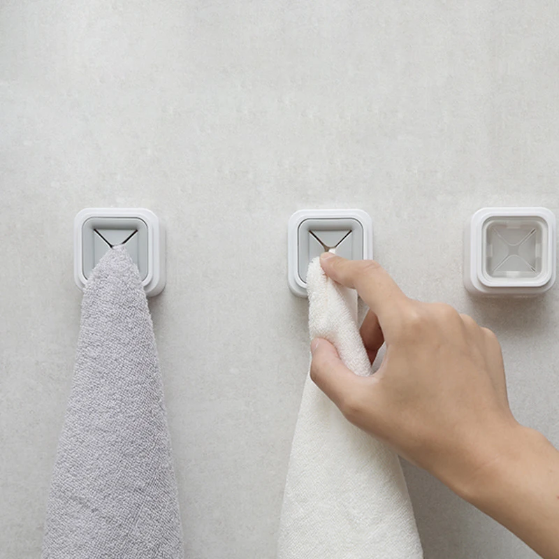 

Wall Mounted Self Adhesive Cloth Tea Towel Rack Napkin Push In Holder Kitchen Bathroom JJJSN11312