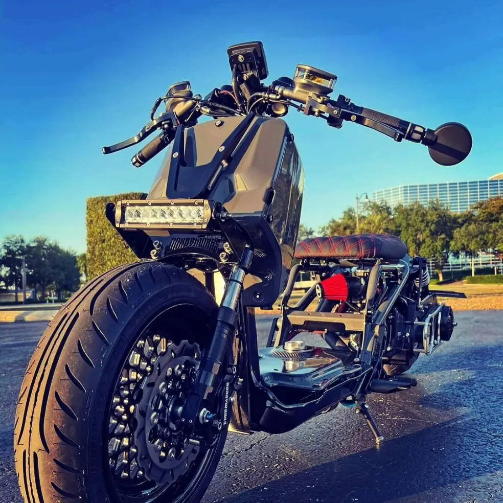 Лицевая маска Monster для скутера Honda Ruckus Zoomer GY6 Nps50 AF58 алюминиевая передняя Крышка