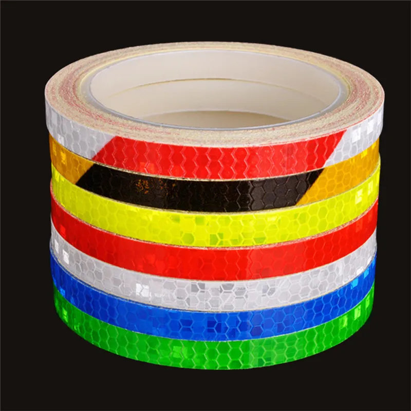

5/8m Motorcycle Car Luminous Reflective Sticker Reflective Tape Roll Bright Safety Auto Car Bicycle Cycling DIY Reflector Tape