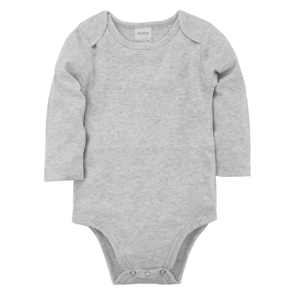 HY2397 Kavkas Roupas Bebe De, боди для новорожденных, однотонный хлопковый Детский комбинезон с длинными рукавами, комбинезон для младенцев, Ropa Bebe, Комплект комбинезонов для малышей - Цвет: HY2397