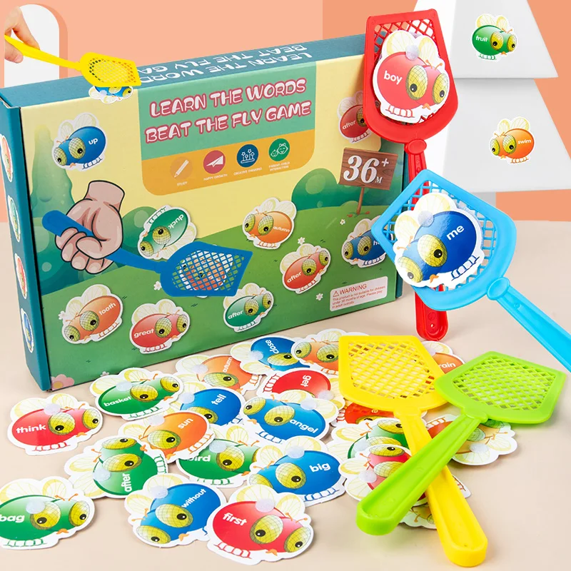 

Creative Toys Learn the Words Beat the Fly Game Kids Educational Sight Word Swat Kindergarten Supplies Children Interactive Toys