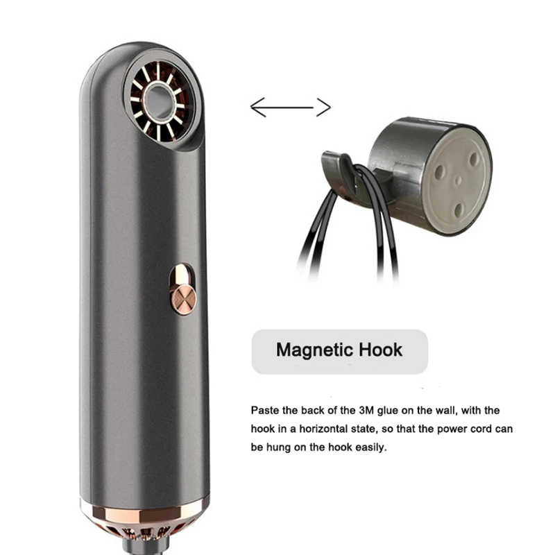 

Leafless Hair Blow Dryer 360 Magnetic Suction Nozzle Hair Fast Drying Machine Lock in Moisture Hair Blow Dryer
