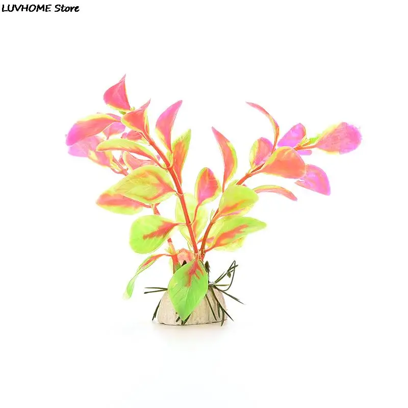 Горячий Искусственный пластик водное растение аквариум с травой украшения