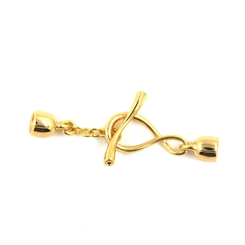 

Copper Connection Gold Plated Clasps Accessories DIY Jewelry Making Findings For Handmade Woman Pearl Necklace Bracelet Gifts