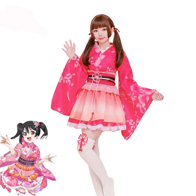 Костюм для косплея Love Live Котори минами кимоно Tojo Nozomi Nico LoveLive Хэллоуин игра