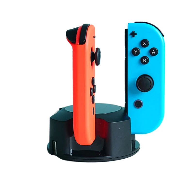 

Зарядное устройство для контроллера Nintendo Switch, 4 в 1, зарядное устройство Joy Con с индикатором зарядки и зарядным кабелем типа C