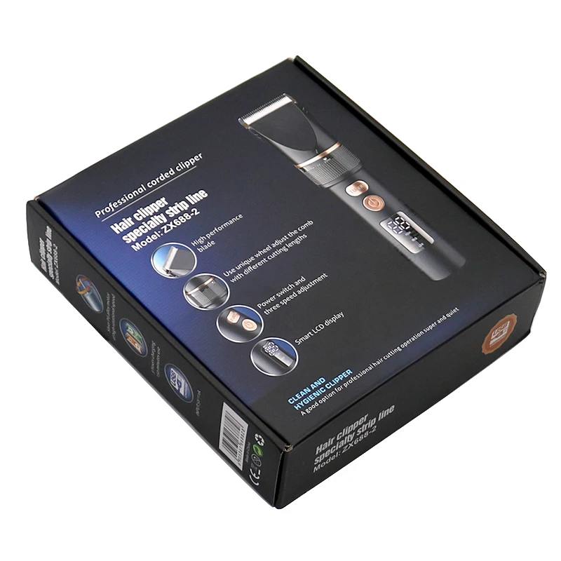 

Pro li hair clipper adjustable professional for men hair trimmer electric hair cutting machine rechargeable LCD hair cutting
