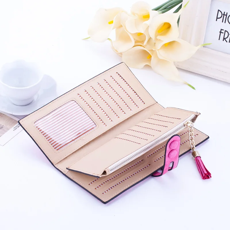 Роскошный брендовый дизайнерский длинный клатч 2020 Женский кошелек кожаный на