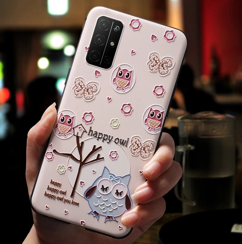 for oppo realme 7 pro case cute relief soft silicone back cover for realme 7 5g realme7 phone cases fundas realme x2 xt c3 coque free global shipping