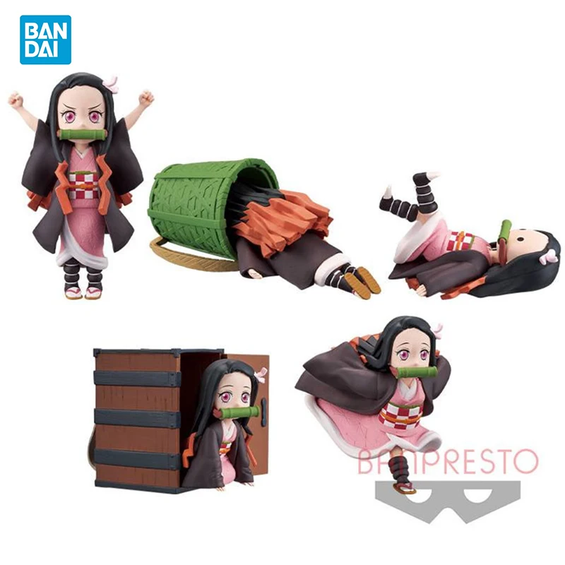

7cm BANDAI WCF Demon Slayer Kamado Nezuko Chibi Anime Figure Action PVC Collection Model Toy Anime Figure Toys For Kids
