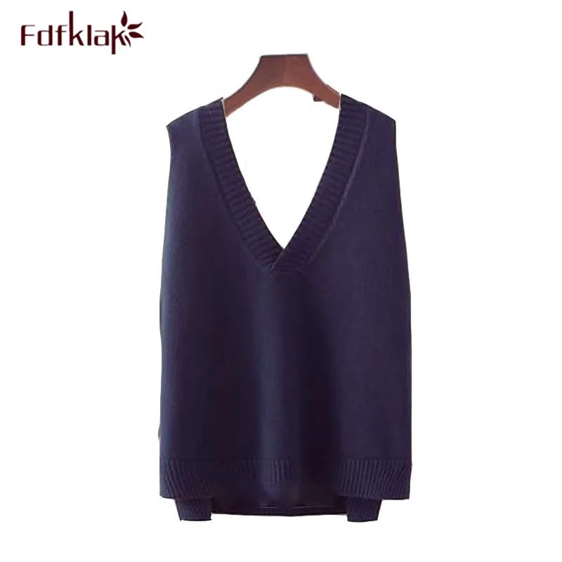 

Свитер Женский вязаный, без рукавов, с V-образным вырезом