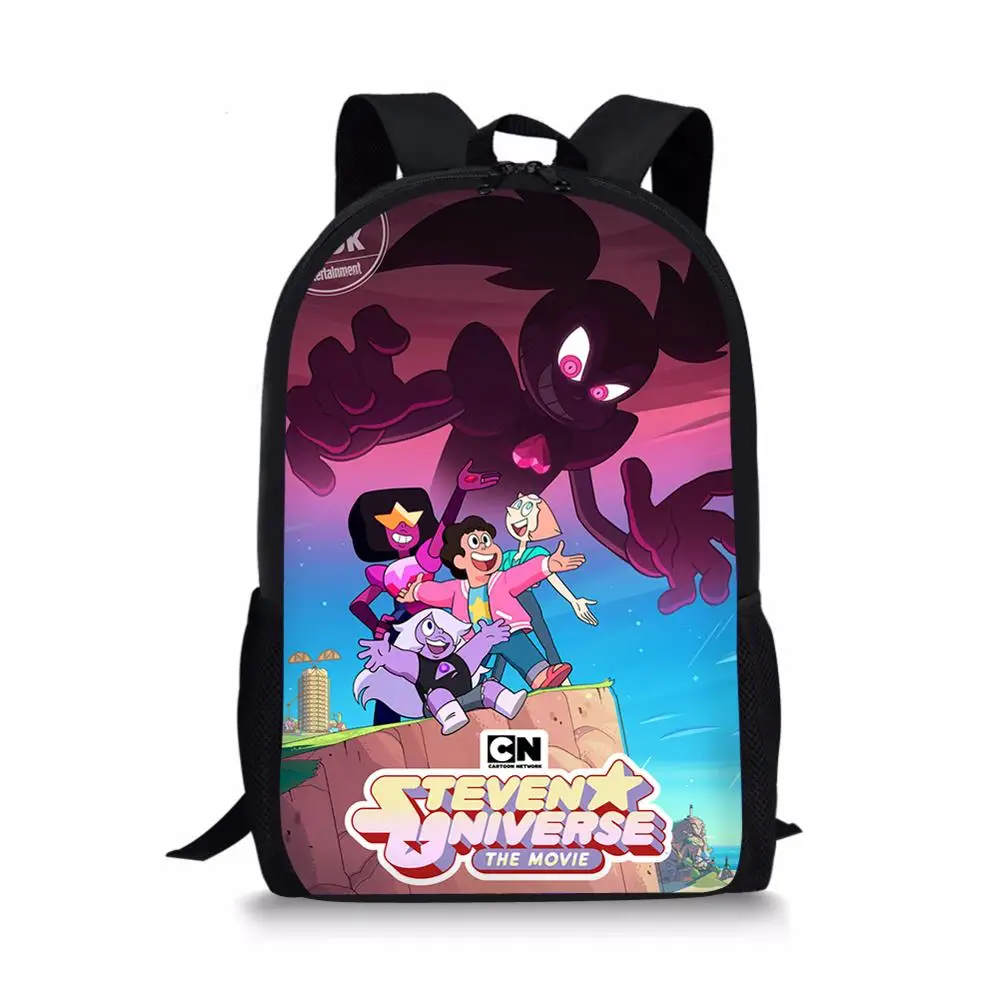HALYUNASC Children's School Backpack Steven Universe Pattern Kids Backpack Cartoon Anime Toddler Boys Girls School Book Bags