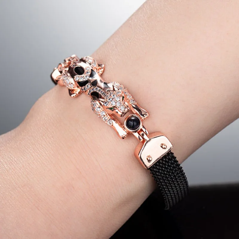 

Ювелирные изделия Zlxgirl брендовые золотые медные браслеты из Дубая, ювелирные изделия, высококачественный Леопардовый Браслет с весенним вы...