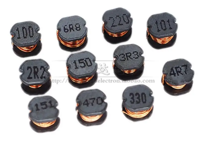Индукторы Мощности 100 шт. CD75 2 UH 3 3/4 7/6 8/10/15/22/33/47/68 100UH 150/220/330/470 101 SMD|Индукторы| |