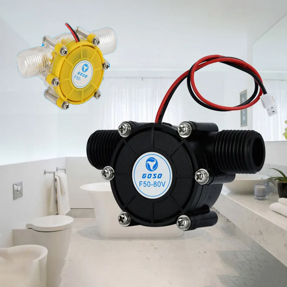 10 Вт/12 в микро-гидро турбинный генератор воды гидроэлектрический DIY светодиодный