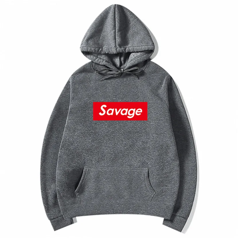 2019 новые мужские толстовки с капюшоном Savage Parody No Heart X Mode убойная банда ATL