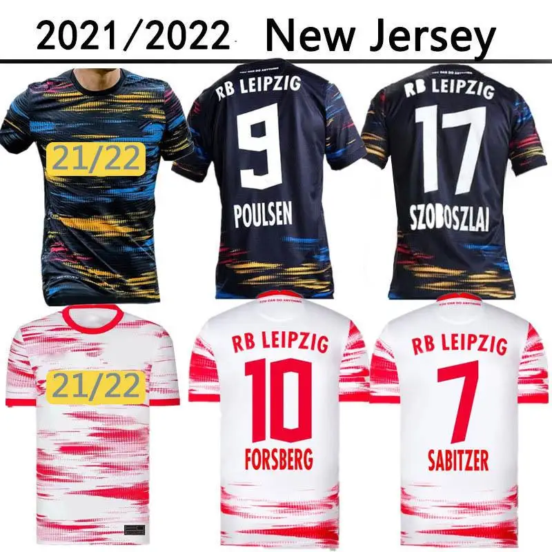 

Leipziges Home And Away Soccer Jersey 2021 FORSBERG WERNER HEE-CHAN 2022 RBL Leipziges New Top Quality Men Adults Soccer Jersey