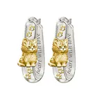 Серьги с котенком, серьги с буквами, милые и изысканные украшения для банкета вечерние НКИ, подарки на день рождения, Рождество, годовщину