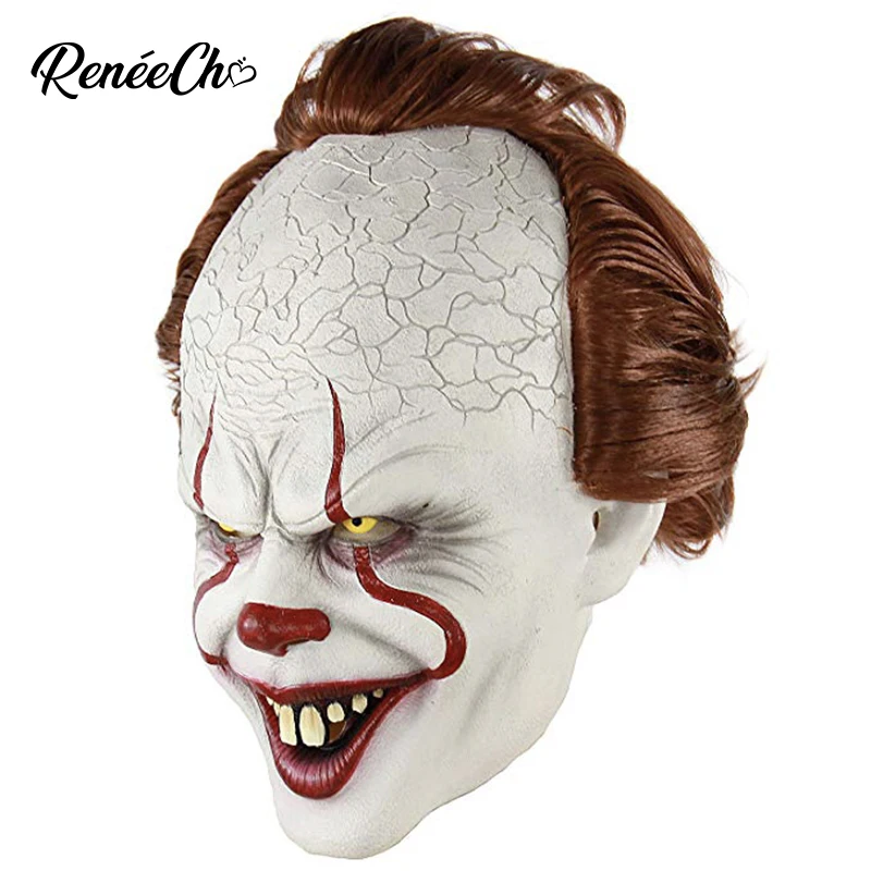 Reneecho страшный Убийца Маска пеннивайза Стивена Кинга маска хоррор клоун Джокер