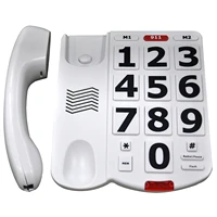 adjustable without hands free large keypad corded phone with big letter key to care for the elderly phone one key distress call