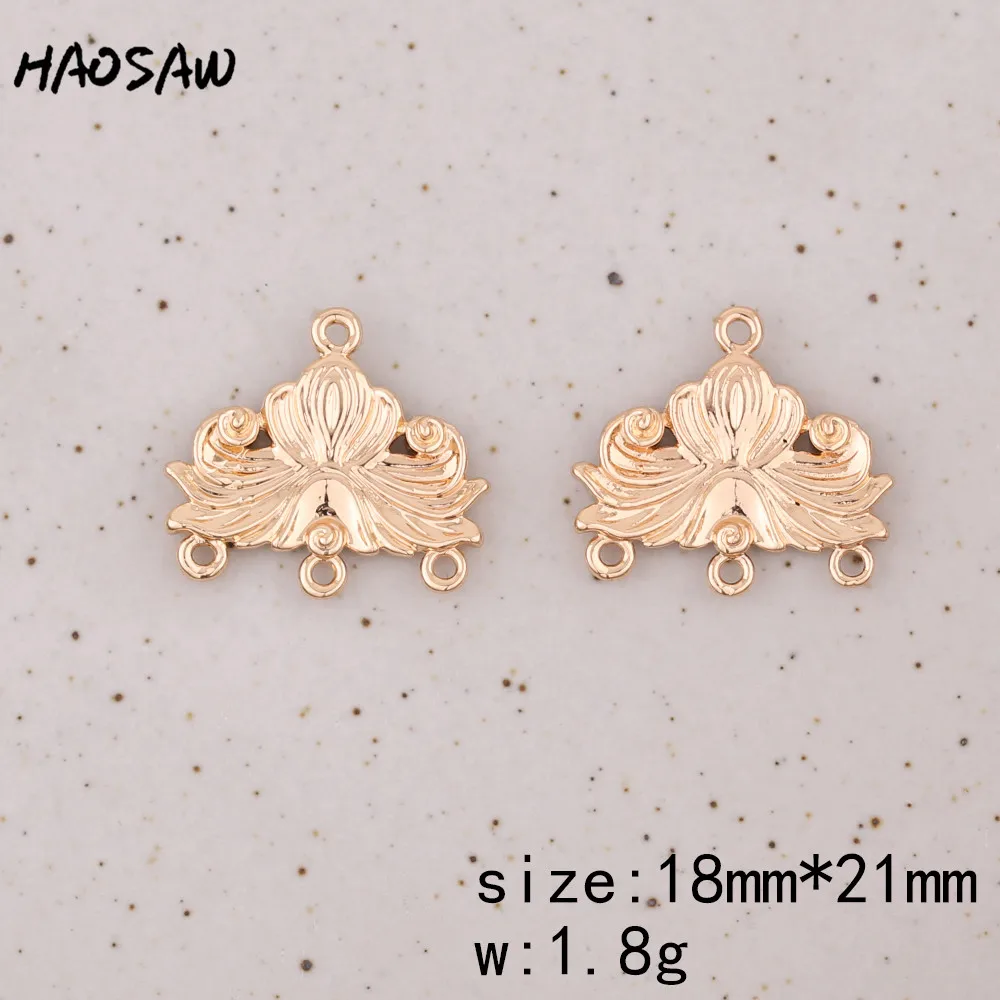 HAOSAW 4 шт./лот звезда/вспышка/Крест Дизайн/прозрачные кристаллы подвески/медные