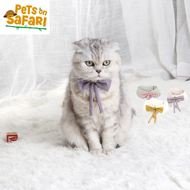 

Cute Refreshing Bow Adjustable Cat Dog Collar Summer Fashion Puppy Pet Accessories