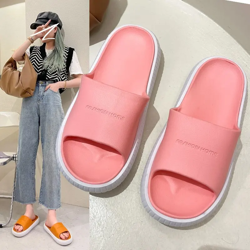 

Женские мягкие Нескользящие шлепанцы с круглым носком, весна-лето 1201