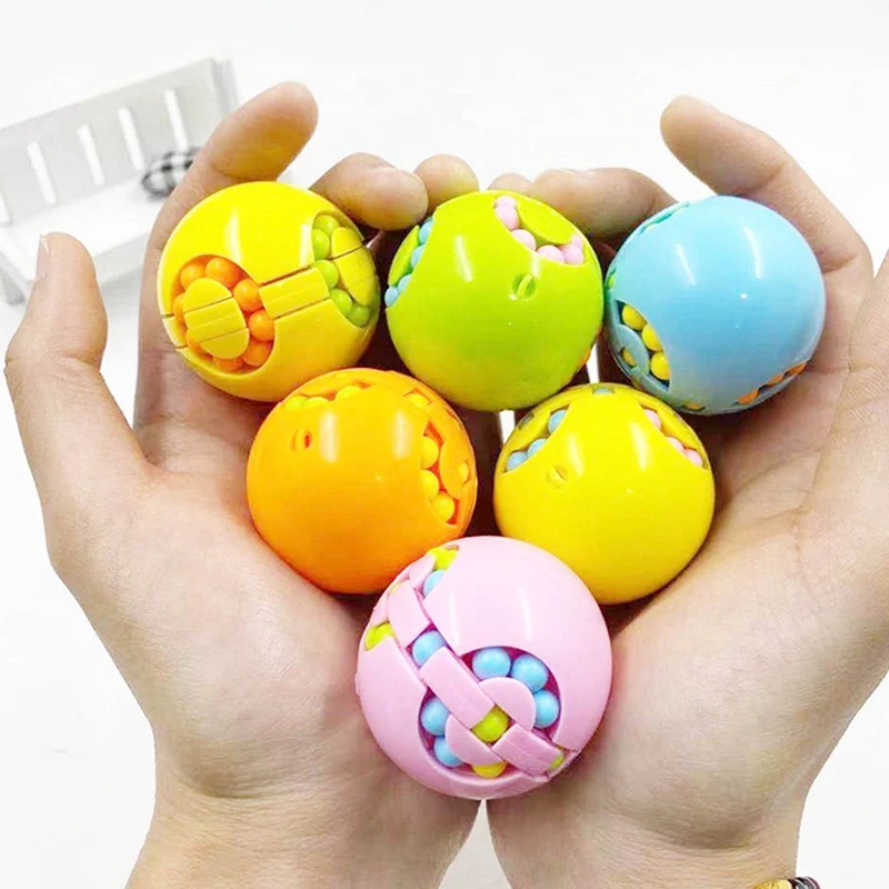 

Antistress Toy Magic Cube Colorful Magic Bean Rotating Cube Fun Puzzle Kids Stress Relief Decompression Toy For Adults Children