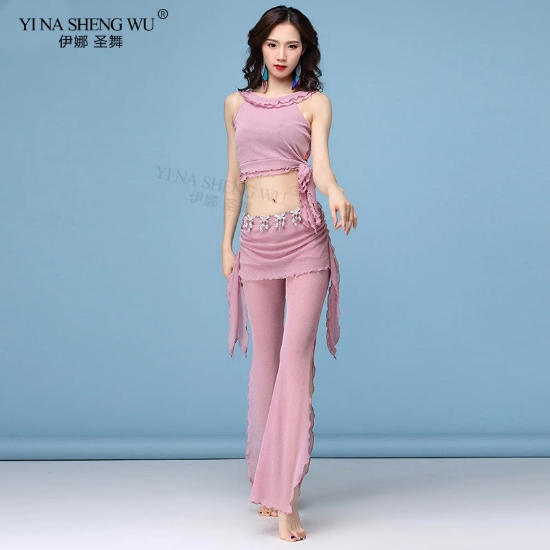 Женский костюм для танца живота сексуальная модная Одежда танцев юбка штаны