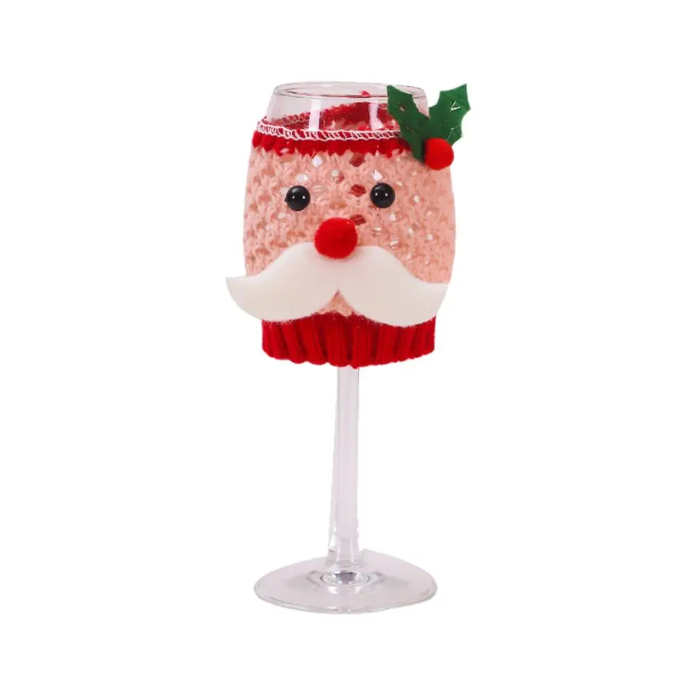 НОВАЯ РОЖДЕСТВЕНСКАЯ шерстяная винная стеклянная крышка бутылки вина старый