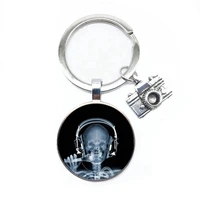 nurse keychain alloy camera keychain jewelry glass keychain medicine lovers gift x ray film keychain nurse doctor gift