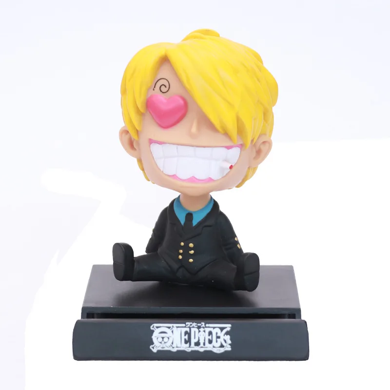 Новое поступление Аниме One Piece Tony Chooper Luffy Sanji Zoro 12 см Bobble Head куклы из ПВХ фигура