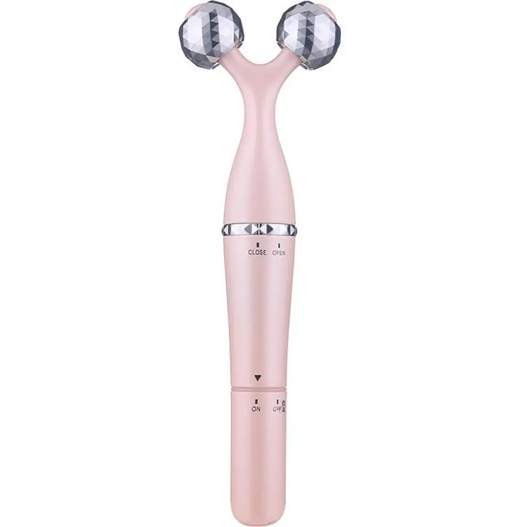 Электрический вибрирующий ролик для массажа лица дома салона и т. д. батарея AA (не